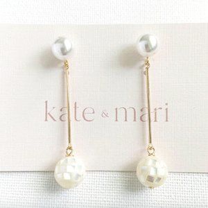 Kate and Mari - Emme Earrings with Mother of Pearl